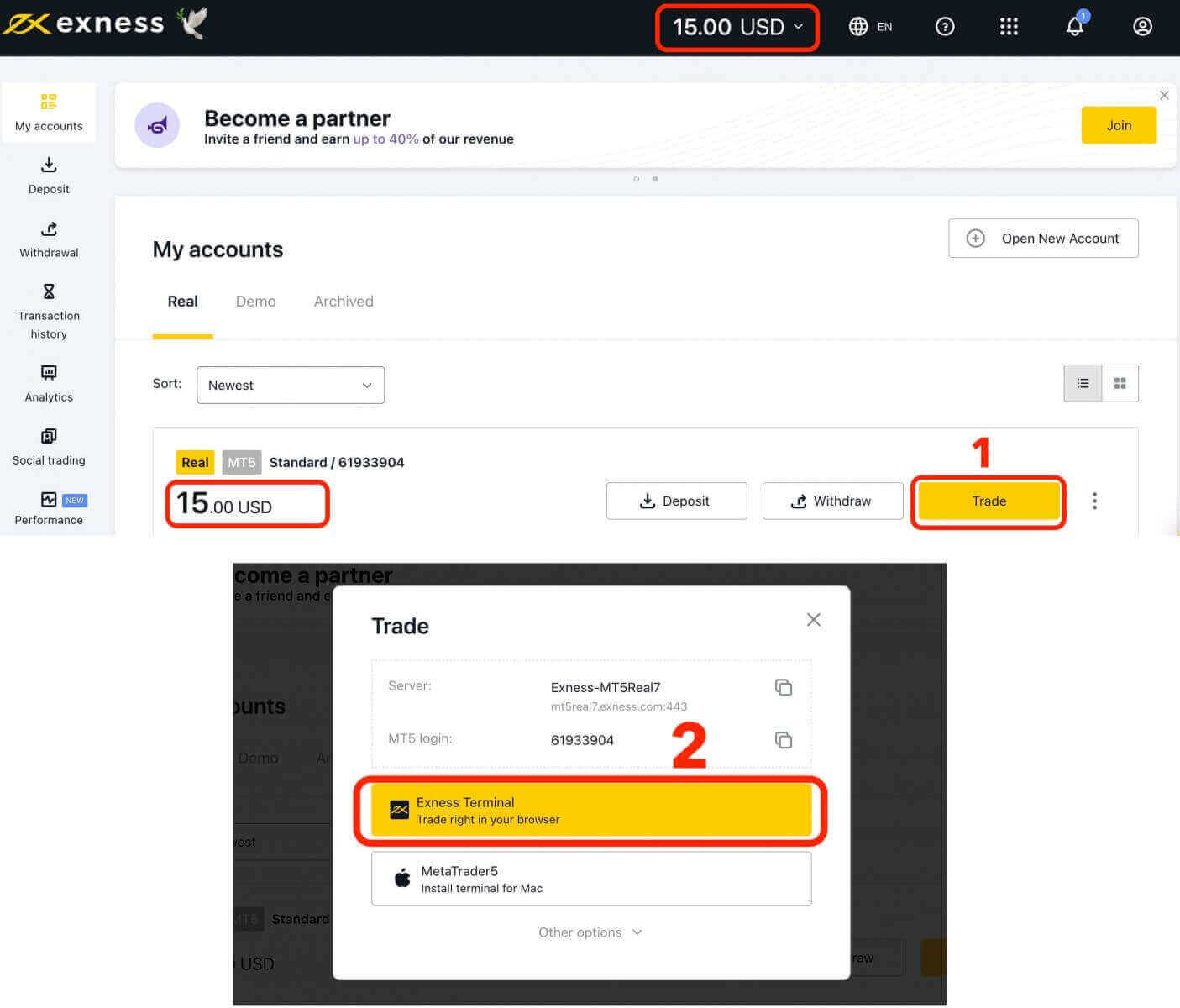 How to Open a Demo Account on Exness