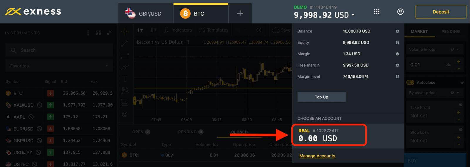 How to Open a Demo Account on Exness