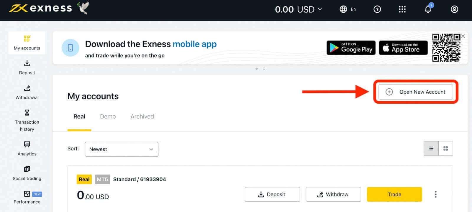 วิธีสมัครและฝากเงินกับ Exness วิธีสมัครและฝากเงินกับ Exness