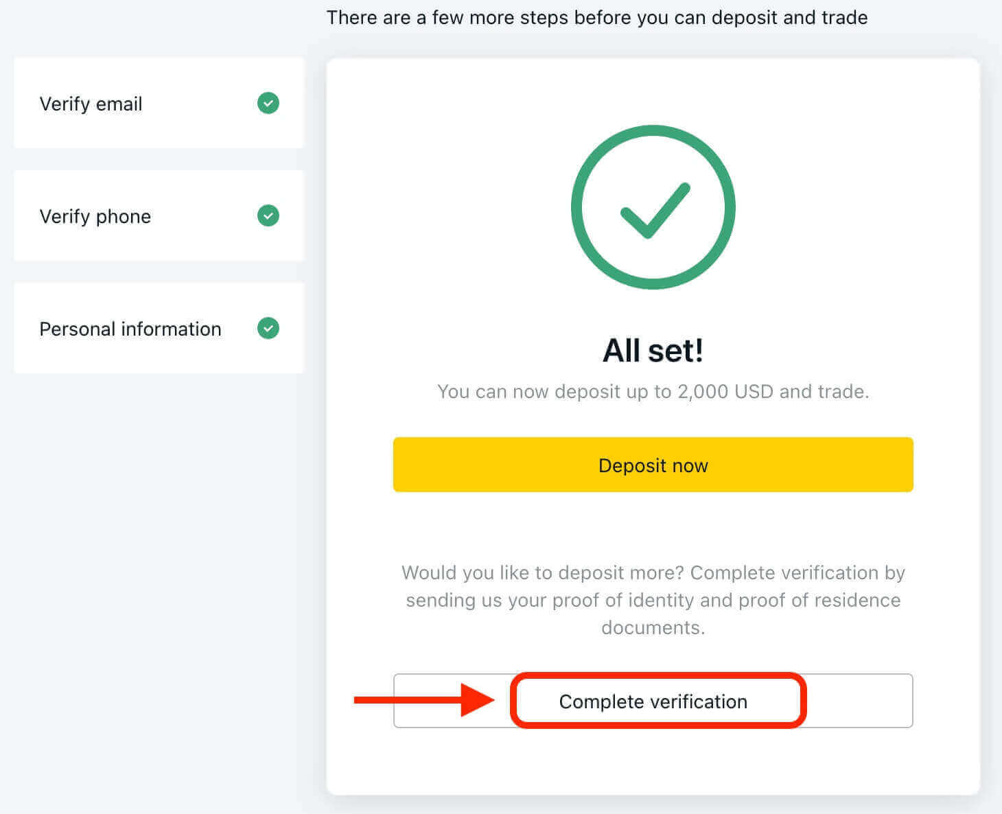 How to Verify Account on Exness